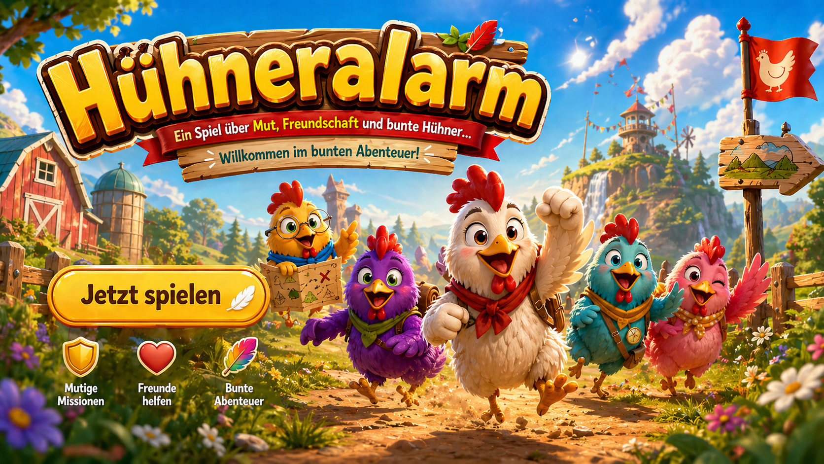 Hühneralarm Spielvorschau